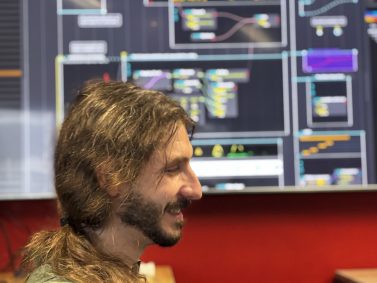 Jean-Michaël Celerier visiting the lab